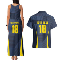 Custom Scotland Football Couples Matching Tank Maxi Dress and Hawaiian Shirt Scottish Lion Rampant Tartan Fan - Wonder Print Shop