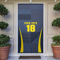 Custom Scotland Football Door Cover Scottish Lion Rampant Tartan Fan - Wonder Print Shop