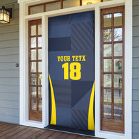Custom Scotland Football Door Cover Scottish Lion Rampant Tartan Fan - Wonder Print Shop