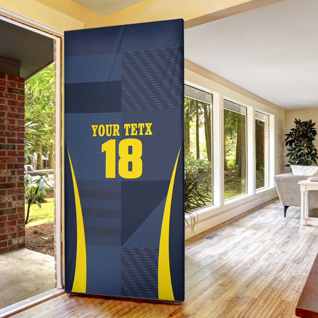 Custom Scotland Football Door Cover Scottish Lion Rampant Tartan Fan - Wonder Print Shop
