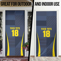 Custom Scotland Football Door Cover Scottish Lion Rampant Tartan Fan - Wonder Print Shop