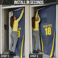 Custom Scotland Football Door Cover Scottish Lion Rampant Tartan Fan - Wonder Print Shop