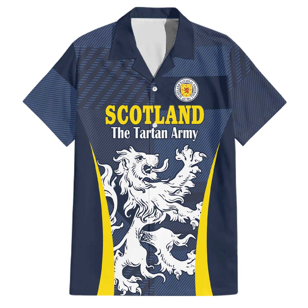 Custom Scotland Football Family Matching Puletasi and Hawaiian Shirt Scottish Lion Rampant Tartan Fan - Wonder Print Shop