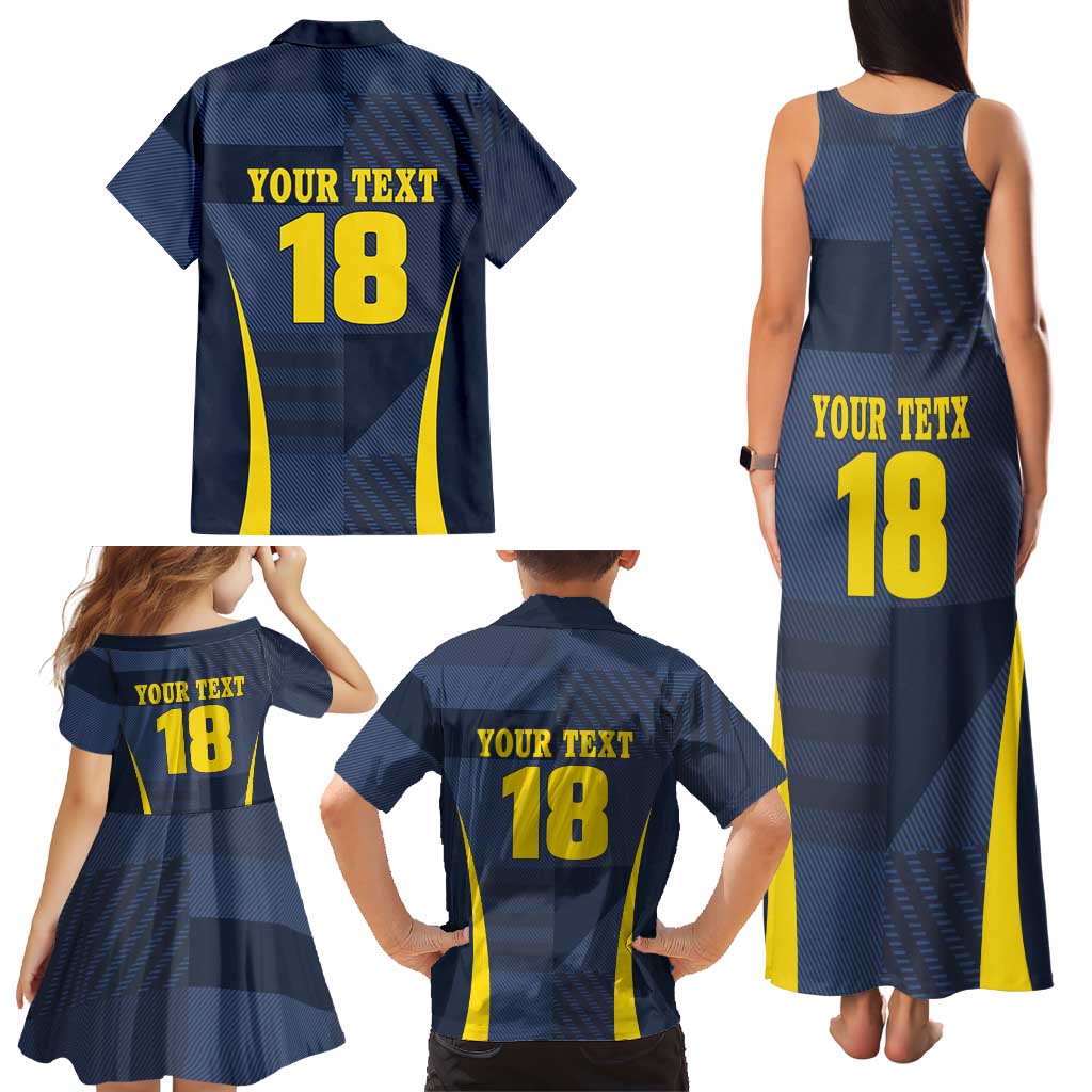 Custom Scotland Football Family Matching Tank Maxi Dress and Hawaiian Shirt Scottish Lion Rampant Tartan Fan - Wonder Print Shop