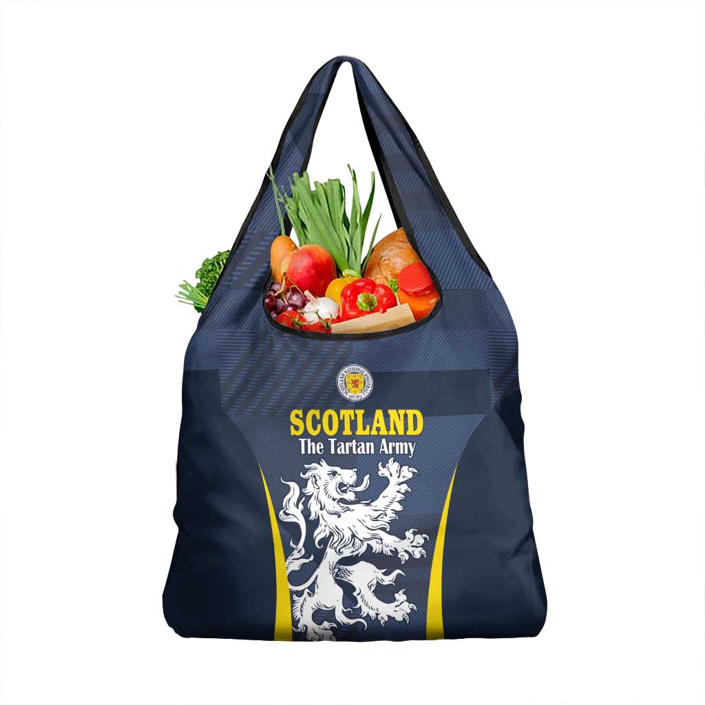 Scotland Football Grocery Bag Scottish Lion Rampant Tartan Fan - Wonder Print Shop