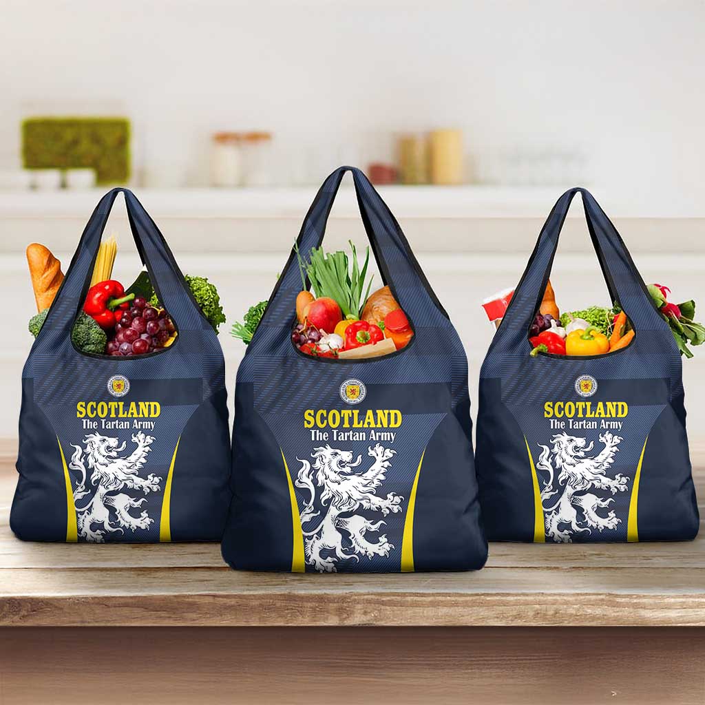 Scotland Football Grocery Bag Scottish Lion Rampant Tartan Fan - Wonder Print Shop