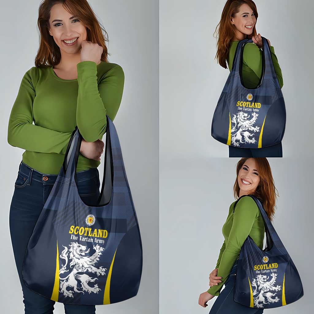 Scotland Football Grocery Bag Scottish Lion Rampant Tartan Fan - Wonder Print Shop
