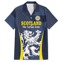 Custom Scotland Football Hawaiian Shirt Scottish Lion Rampant Tartan Fan - Wonder Print Shop