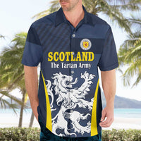 Custom Scotland Football Hawaiian Shirt Scottish Lion Rampant Tartan Fan - Wonder Print Shop