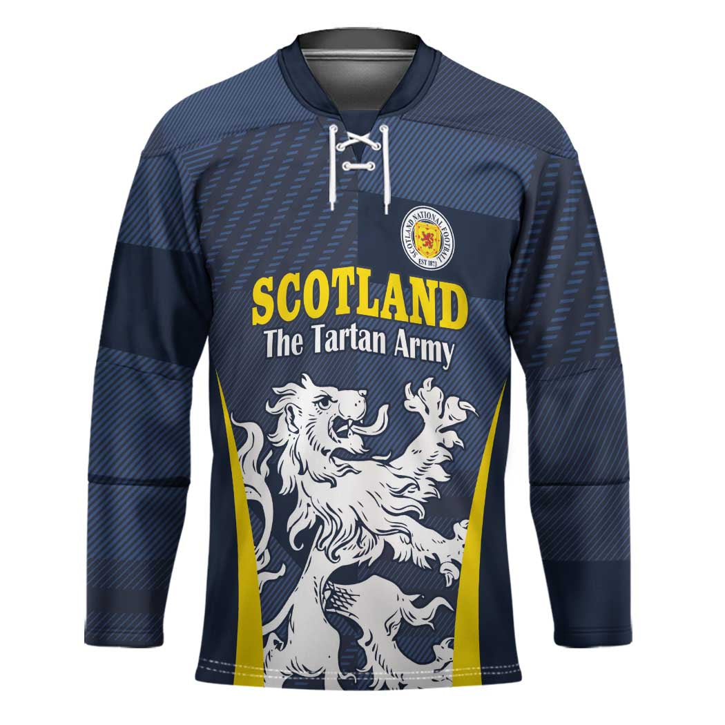 Custom Scotland Football Hockey Jersey Scottish Lion Rampant Tartan Fan - Wonder Print Shop