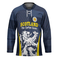 Custom Scotland Football Hockey Jersey Scottish Lion Rampant Tartan Fan - Wonder Print Shop