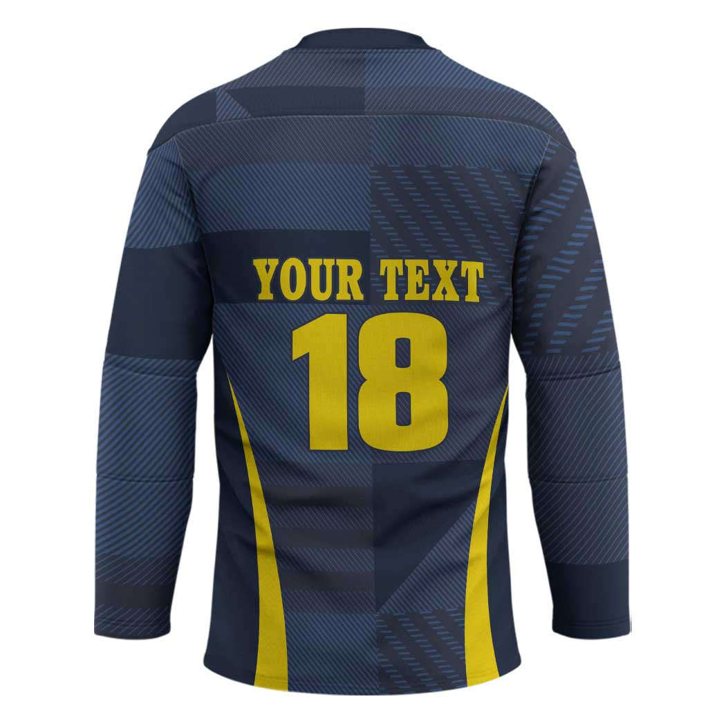Custom Scotland Football Hockey Jersey Scottish Lion Rampant Tartan Fan - Wonder Print Shop
