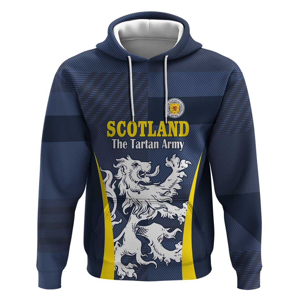 Custom Scotland Football Hoodie Scottish Lion Rampant Tartan Fan - Wonder Print Shop