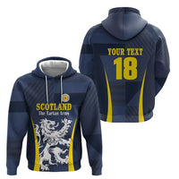 Custom Scotland Football Hoodie Scottish Lion Rampant Tartan Fan - Wonder Print Shop