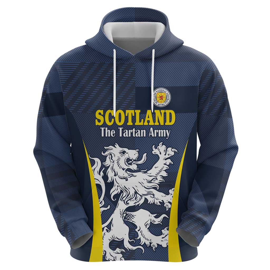 Custom Scotland Football Hoodie Scottish Lion Rampant Tartan Fan - Wonder Print Shop