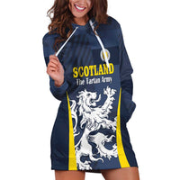 Custom Scotland Football Hoodie Dress Scottish Lion Rampant Tartan Fan - Wonder Print Shop