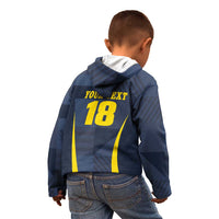 Custom Scotland Football Kid Hoodie Scottish Lion Rampant Tartan Fan - Wonder Print Shop