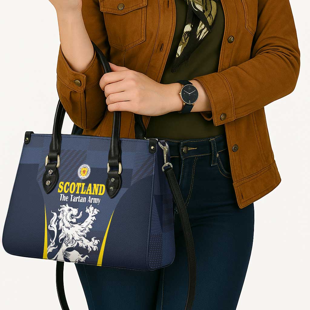 Scotland Football Leather Bag Scottish Lion Rampant Tartan Fan - Wonder Print Shop