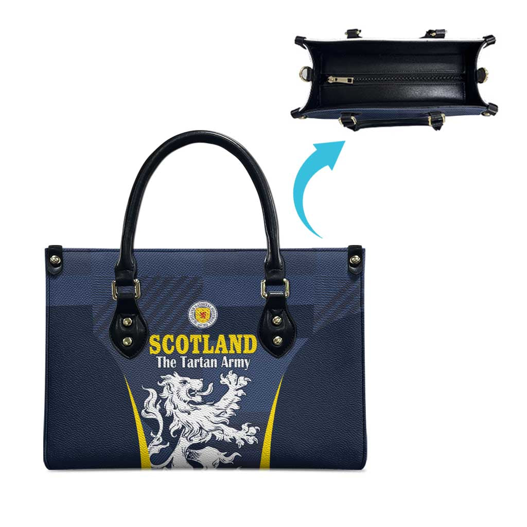 Scotland Football Leather Bag Scottish Lion Rampant Tartan Fan - Wonder Print Shop