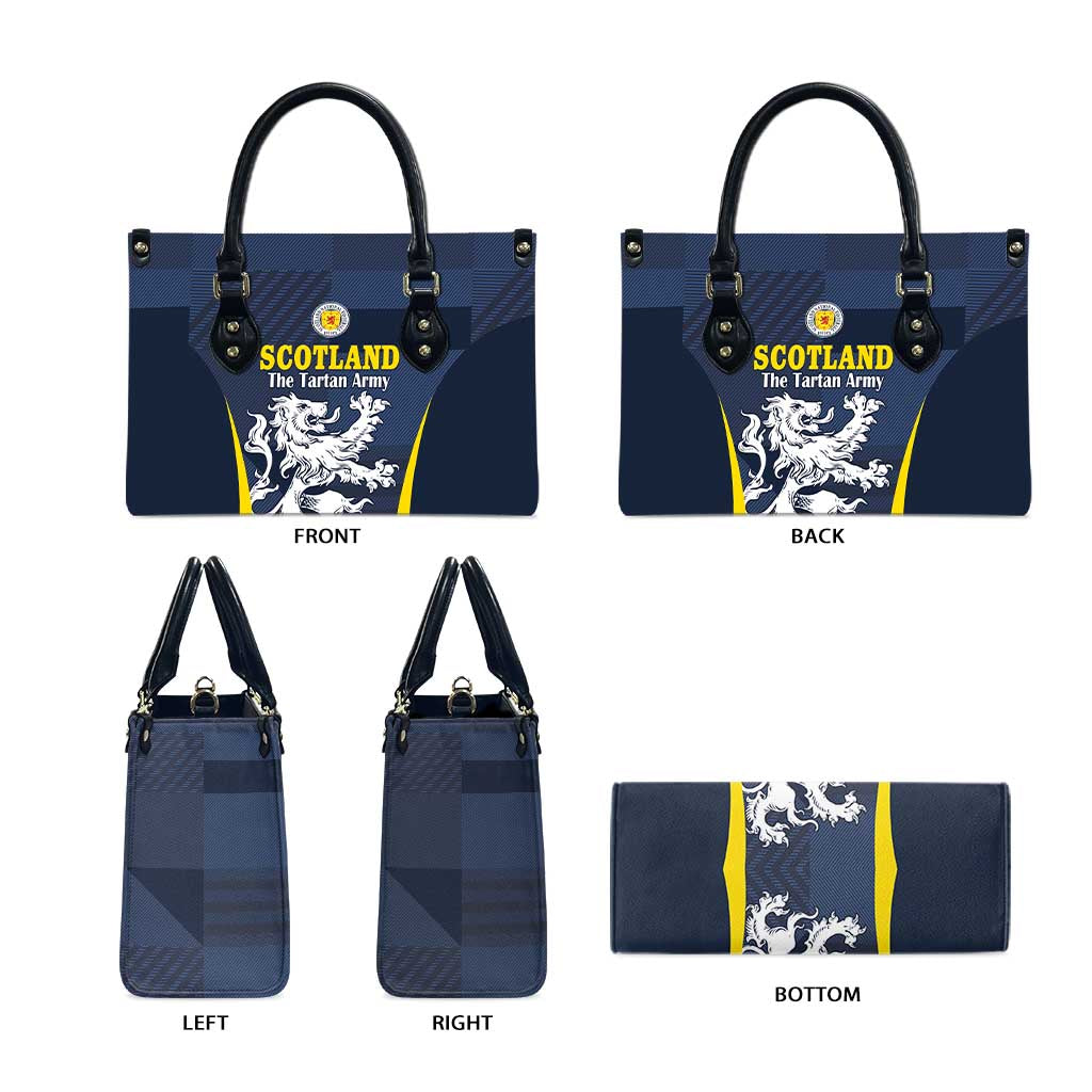 Scotland Football Leather Bag Scottish Lion Rampant Tartan Fan - Wonder Print Shop