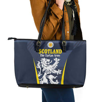 Scotland Football Leather Tote Bag Scottish Lion Rampant Tartan Fan - Wonder Print Shop