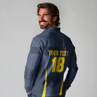Custom Scotland Football Long Sleeve Polo Shirt Scottish Lion Rampant Tartan Fan - Wonder Print Shop