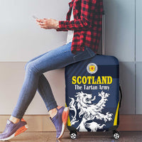Scotland Football Luggage Cover Scottish Lion Rampant Tartan Fan - Wonder Print Shop