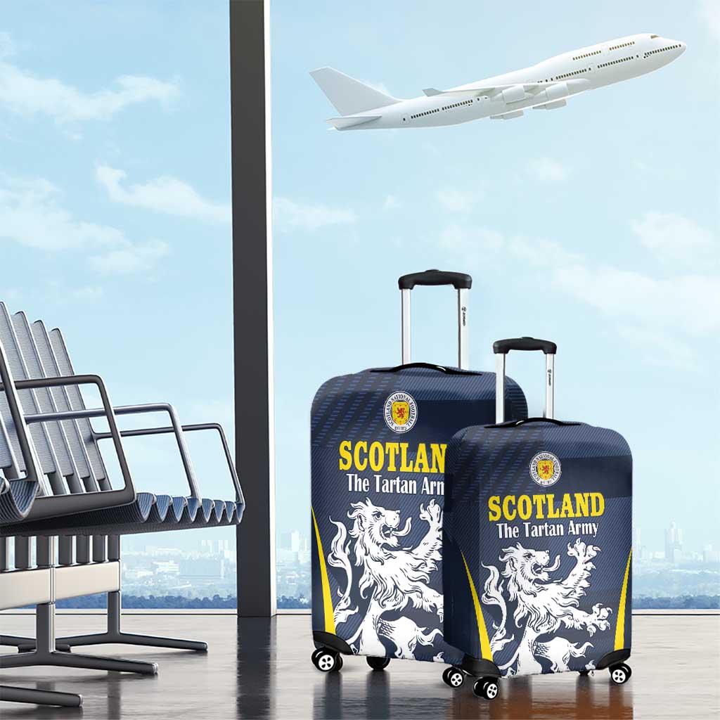 Scotland Football Luggage Cover Scottish Lion Rampant Tartan Fan - Wonder Print Shop