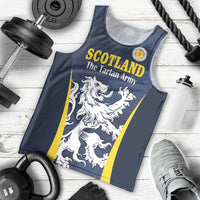 Custom Scotland Football Men Tank Top Scottish Lion Rampant Tartan Fan - Wonder Print Shop