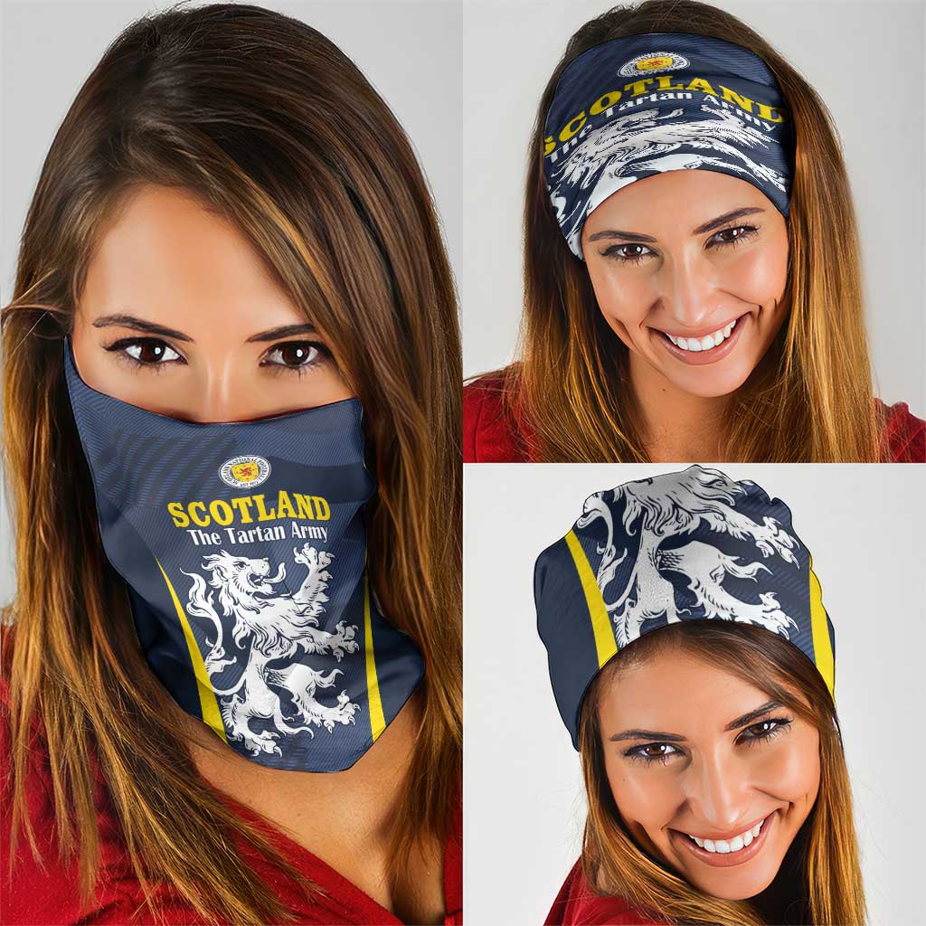 Scotland Football Neck Gaiter Scottish Lion Rampant Tartan Fan - Wonder Print Shop