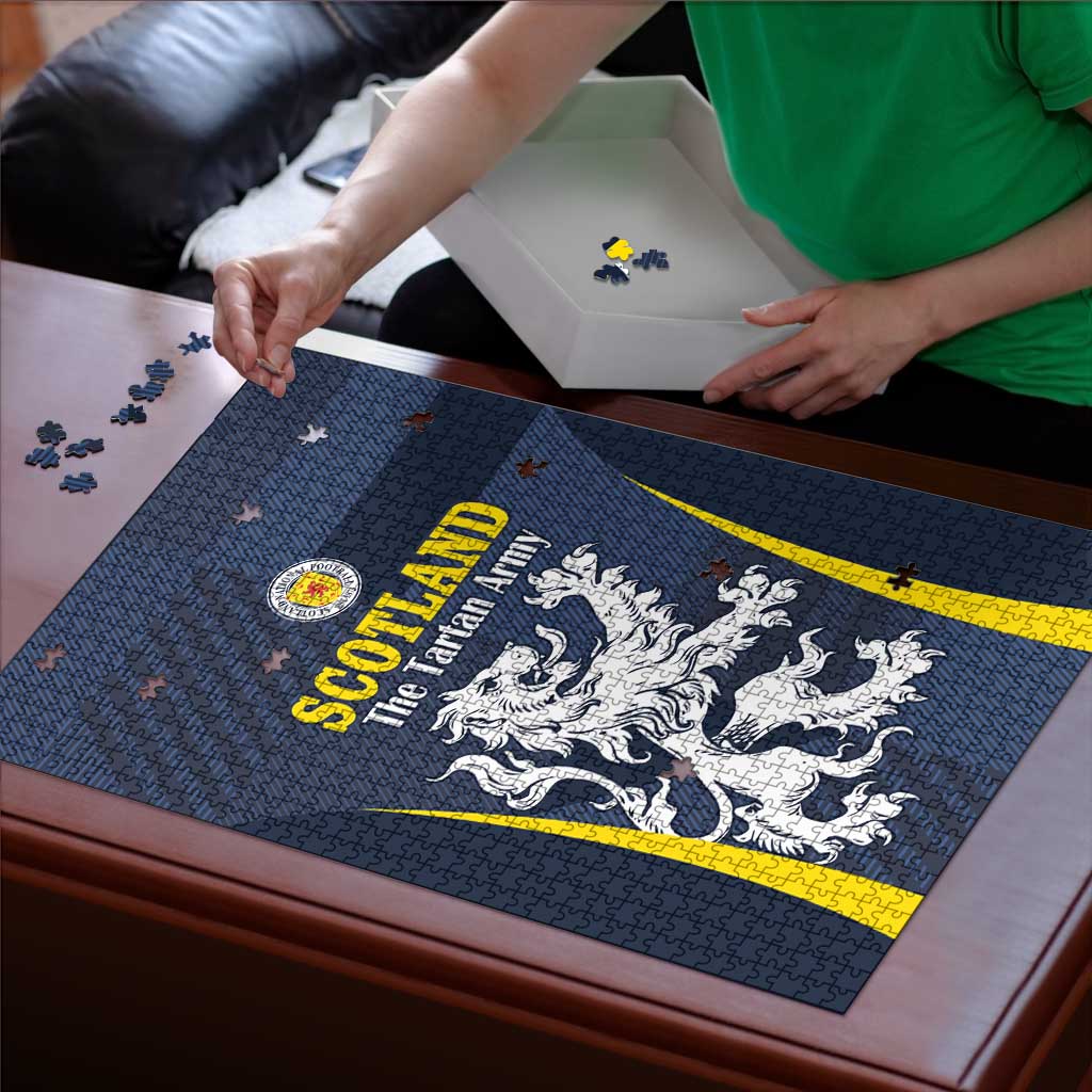 Scotland Football Puzzle Scottish Lion Rampant Tartan Fan - Wonder Print Shop