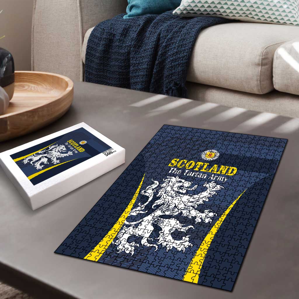 Scotland Football Puzzle Scottish Lion Rampant Tartan Fan - Wonder Print Shop