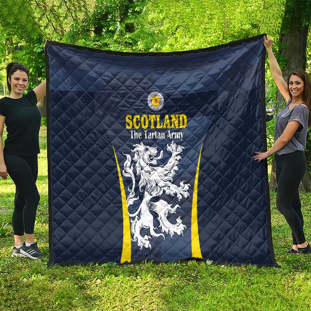 Scotland Football Quilt Scottish Lion Rampant Tartan Fan - Wonder Print Shop