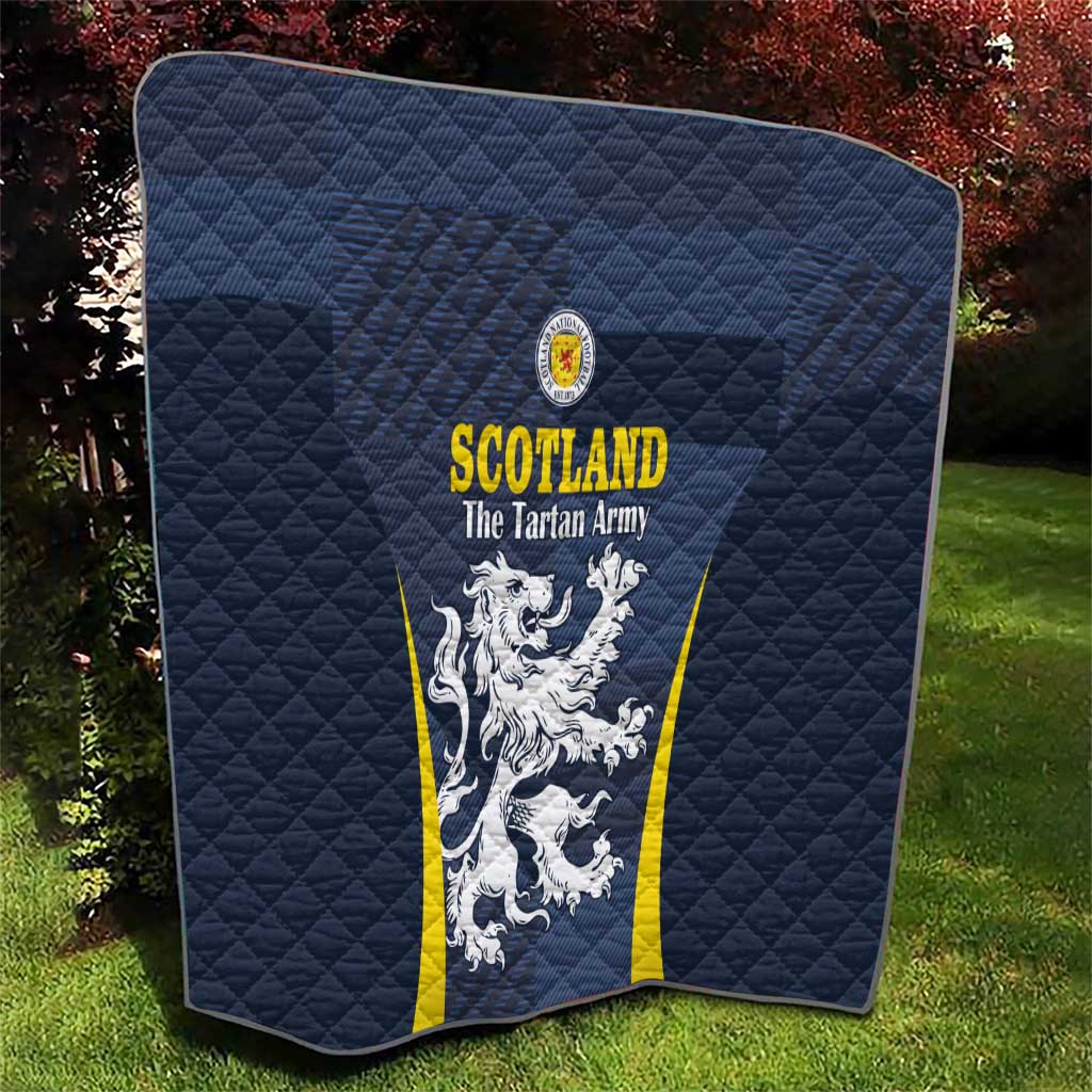 Scotland Football Quilt Scottish Lion Rampant Tartan Fan - Wonder Print Shop
