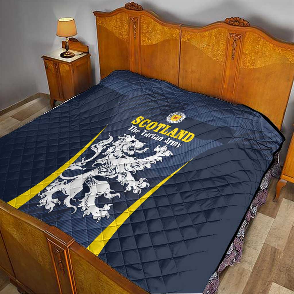 Scotland Football Quilt Scottish Lion Rampant Tartan Fan - Wonder Print Shop