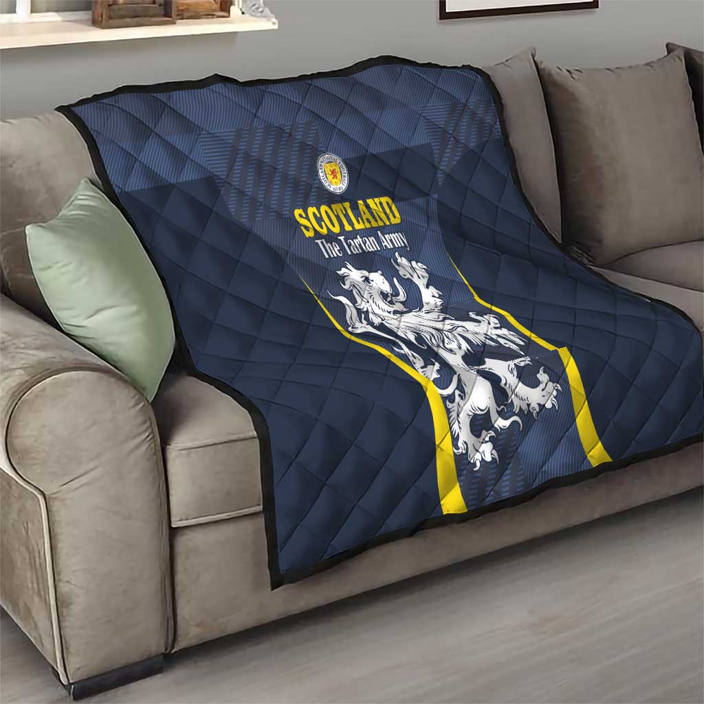 Scotland Football Quilt Scottish Lion Rampant Tartan Fan - Wonder Print Shop
