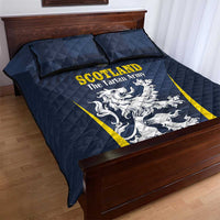 Scotland Football Quilt Bed Set Scottish Lion Rampant Tartan Fan - Wonder Print Shop