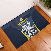Scotland Football Rubber Doormat Scottish Lion Rampant Tartan Fan - Wonder Print Shop