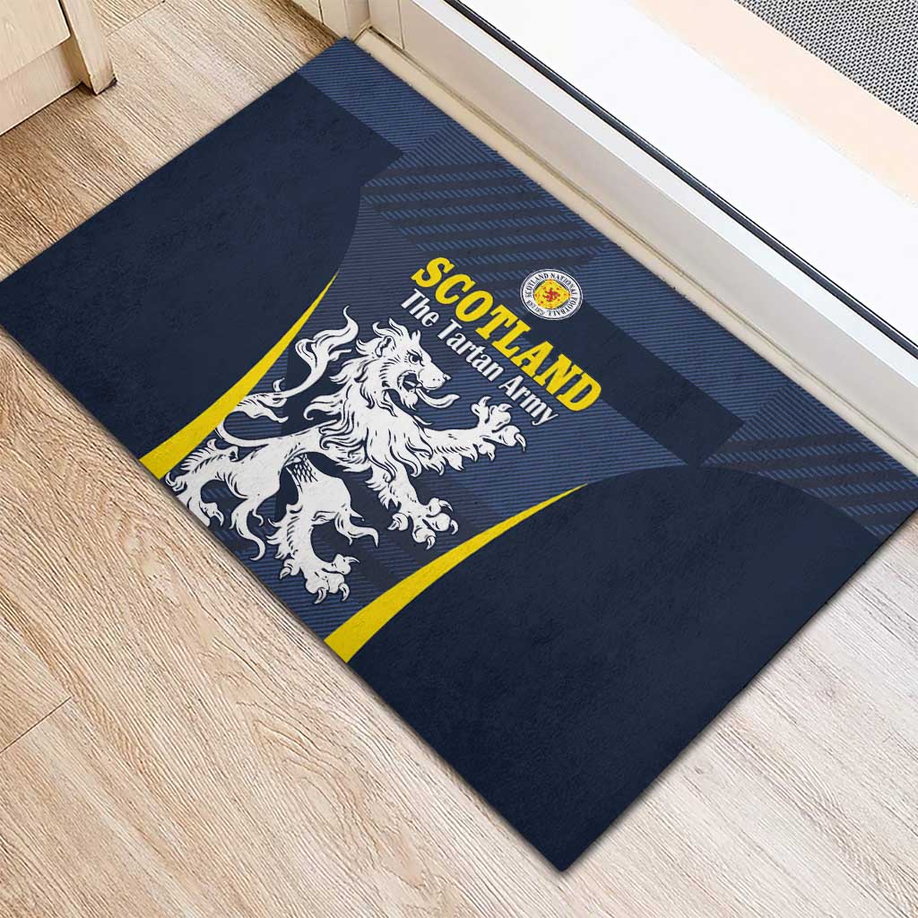 Scotland Football Rubber Doormat Scottish Lion Rampant Tartan Fan - Wonder Print Shop