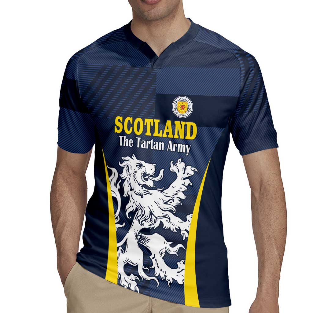 Custom Scotland Football Rugby Jersey Scottish Lion Rampant Tartan Fan - Wonder Print Shop