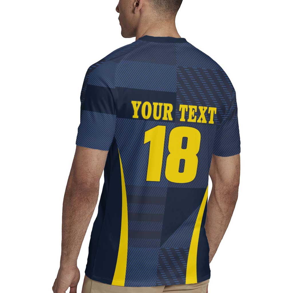 Custom Scotland Football Rugby Jersey Scottish Lion Rampant Tartan Fan - Wonder Print Shop