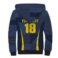 Custom Scotland Football Sherpa Hoodie Scottish Lion Rampant Tartan Fan - Wonder Print Shop