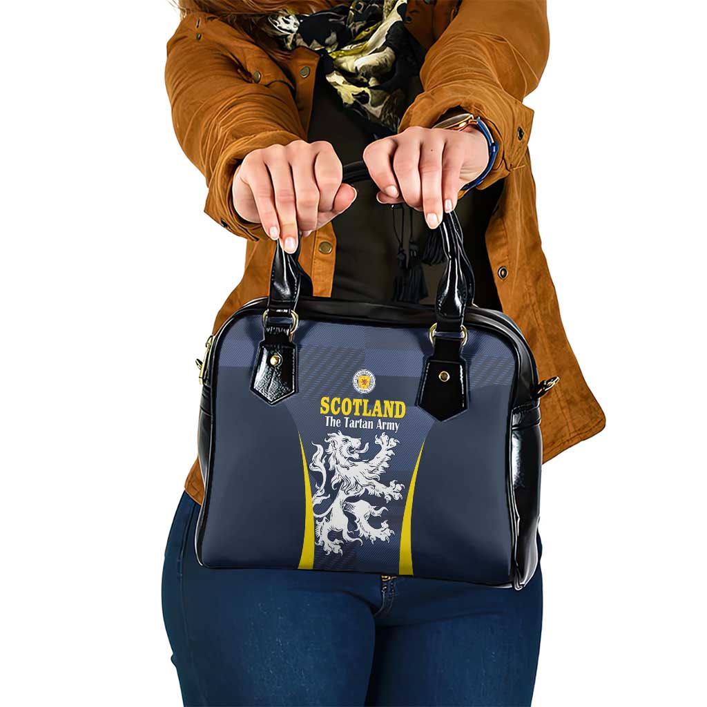 Scotland Football Shoulder Handbag Scottish Lion Rampant Tartan Fan - Wonder Print Shop