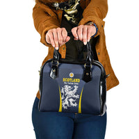 Scotland Football Shoulder Handbag Scottish Lion Rampant Tartan Fan - Wonder Print Shop