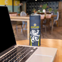 Custom Scotland Football Skinny Tumbler Scottish Lion Rampant Tartan Fan - Wonder Print Shop