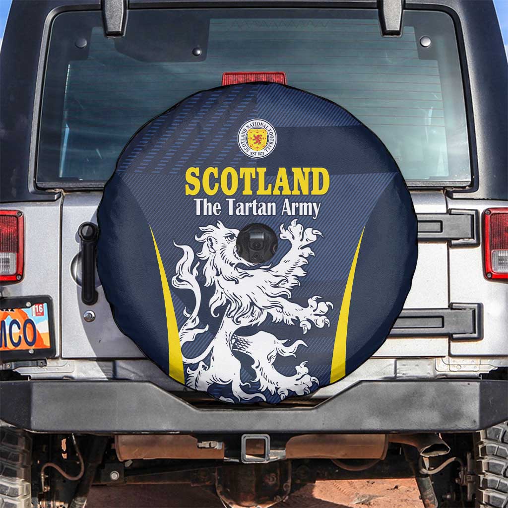 Scotland Football Spare Tire Cover Scottish Lion Rampant Tartan Fan - Wonder Print Shop