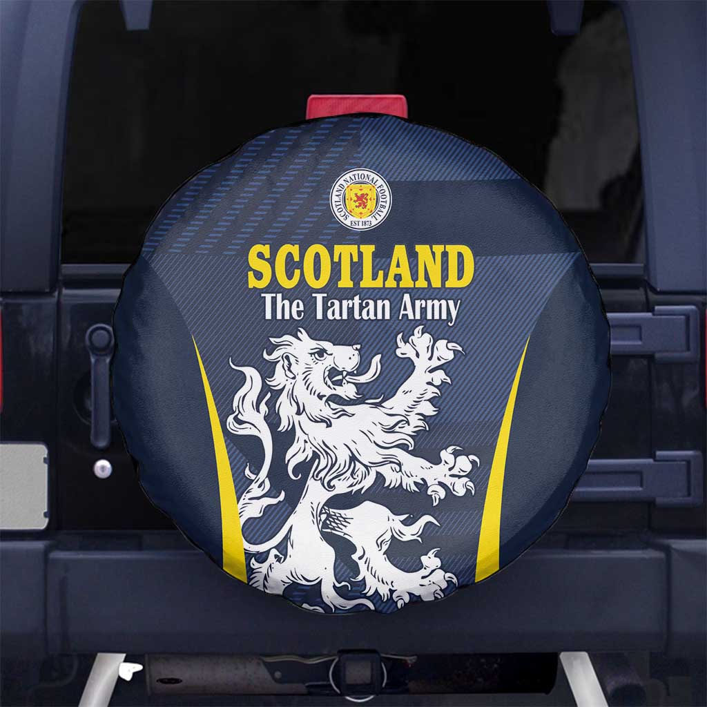 Scotland Football Spare Tire Cover Scottish Lion Rampant Tartan Fan - Wonder Print Shop