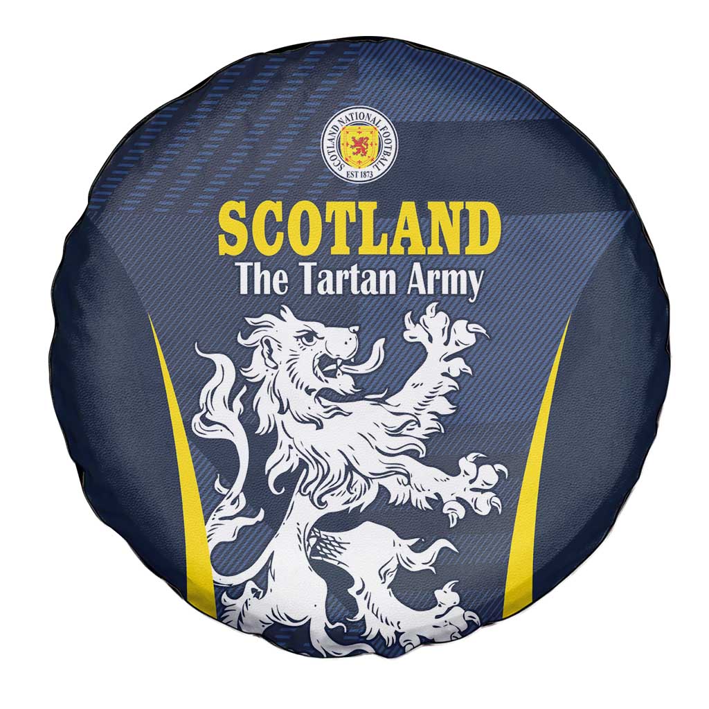 Scotland Football Spare Tire Cover Scottish Lion Rampant Tartan Fan - Wonder Print Shop