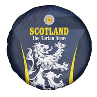 Scotland Football Spare Tire Cover Scottish Lion Rampant Tartan Fan - Wonder Print Shop