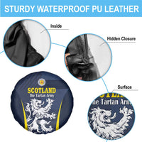 Scotland Football Spare Tire Cover Scottish Lion Rampant Tartan Fan - Wonder Print Shop